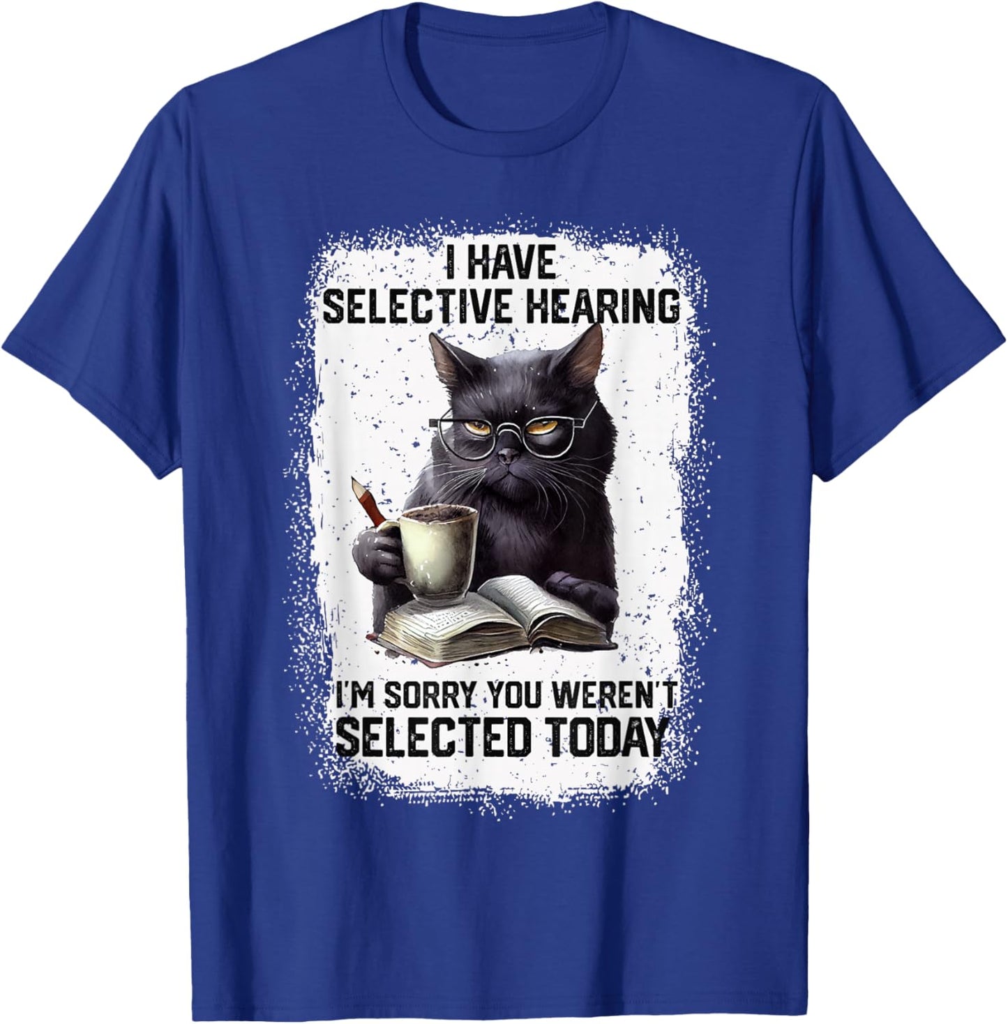 Funny Cat Sarcasm Humor Present Outfits -Adults Black Small Modern Short Sleeve T-Shirt - T-Shirt | Royal