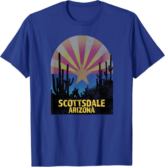 Scottsdale Arizona - Scottdale AZ Distressed Shirt T-Shirt - T-Shirt | Royal