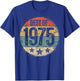 Best Of 1975 50th Birthday Gifts Women 50 Year Old T-Shirt - T-Shirt | Royal