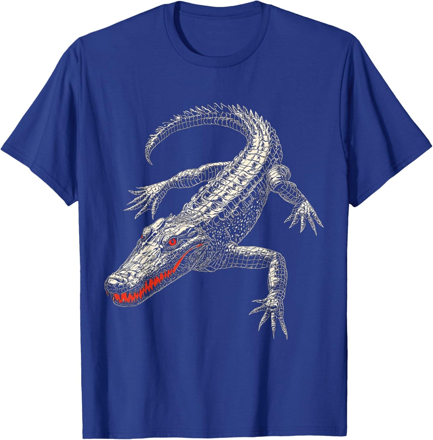 Crocodile Animal Graphic Artwork Crocodile T-Shirt - T-Shirt | Royal