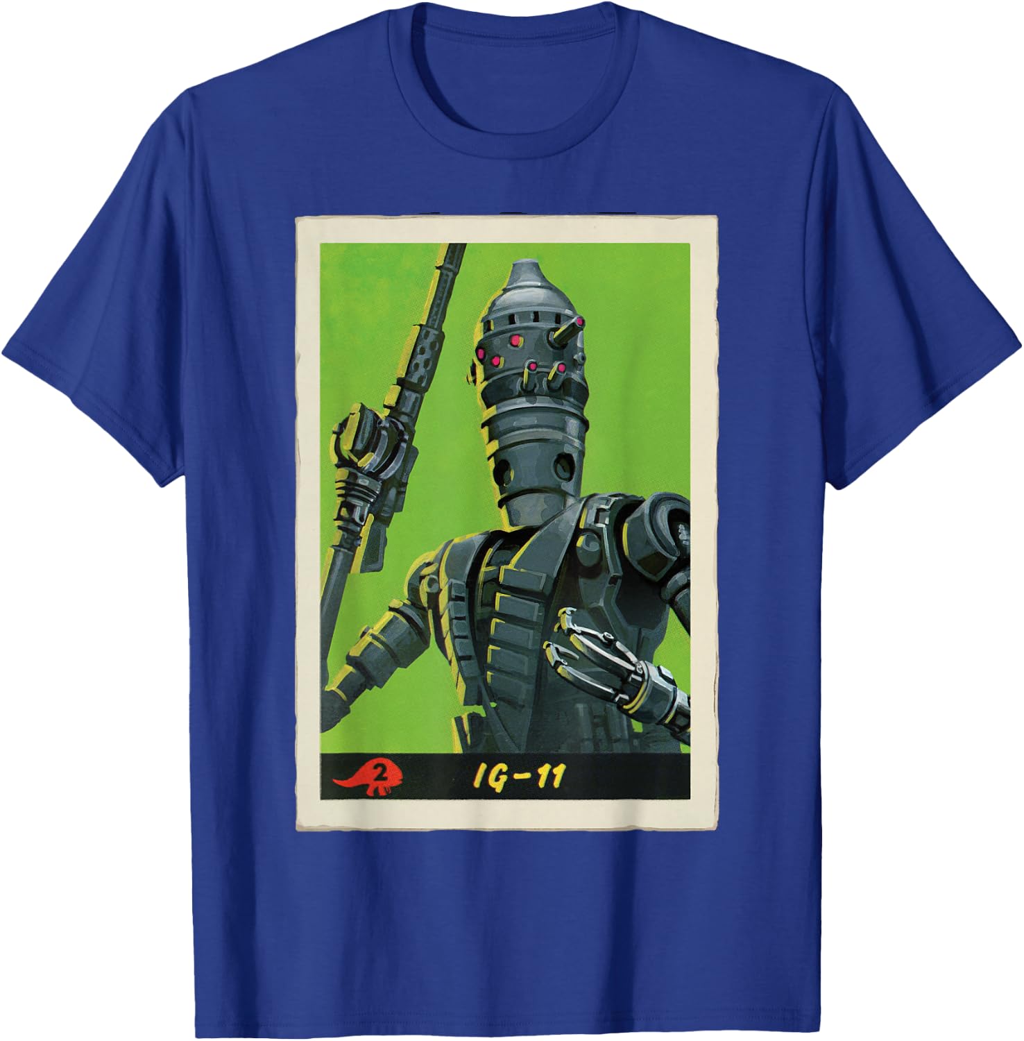 Star Wars The Mandalorian IG-11 Vintage Style Poster T-Shirt - T-Shirt | Royal
