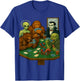 Sasquatch Alien Monsters Playing Cards Poker Funny T-Shirt - T-Shirt | Royal