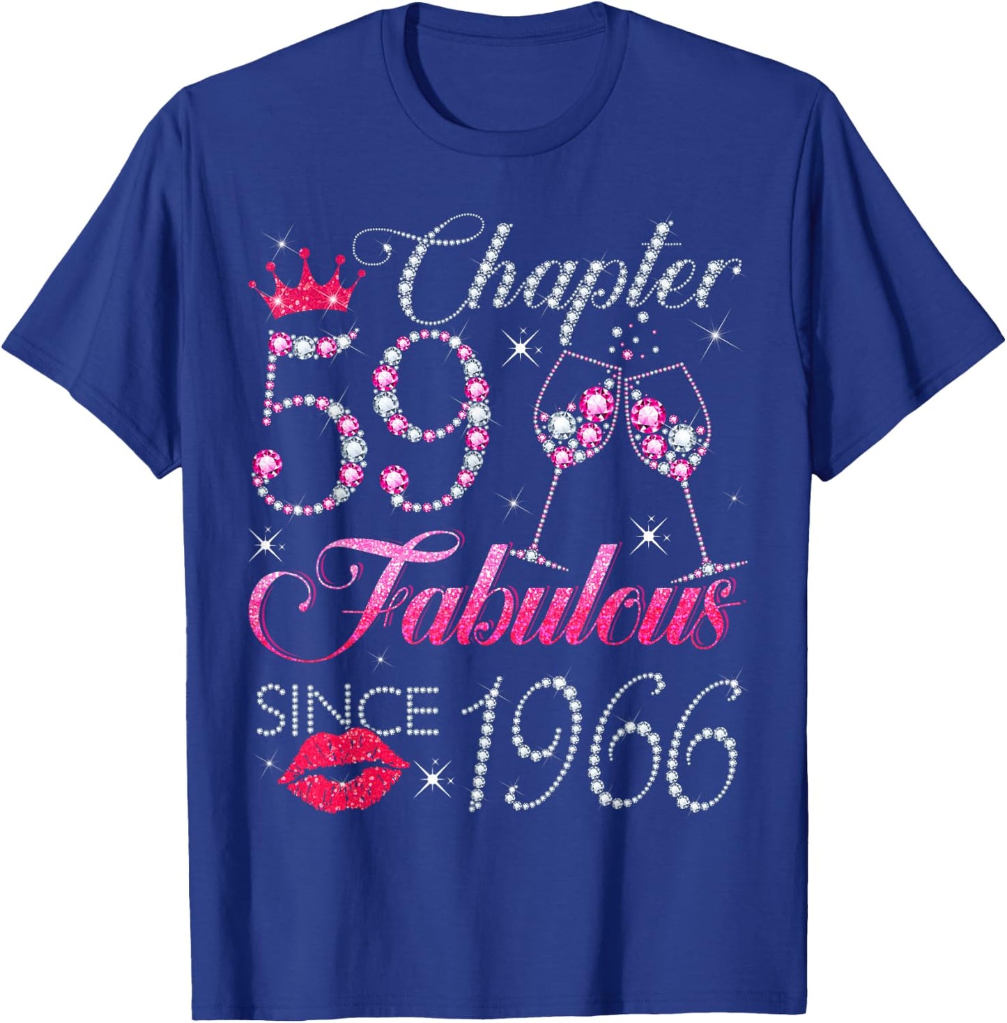 Chapter 59 Fabulous Since 1966 59Th Birthday Gift T-Shirt - T-Shirt | Royal