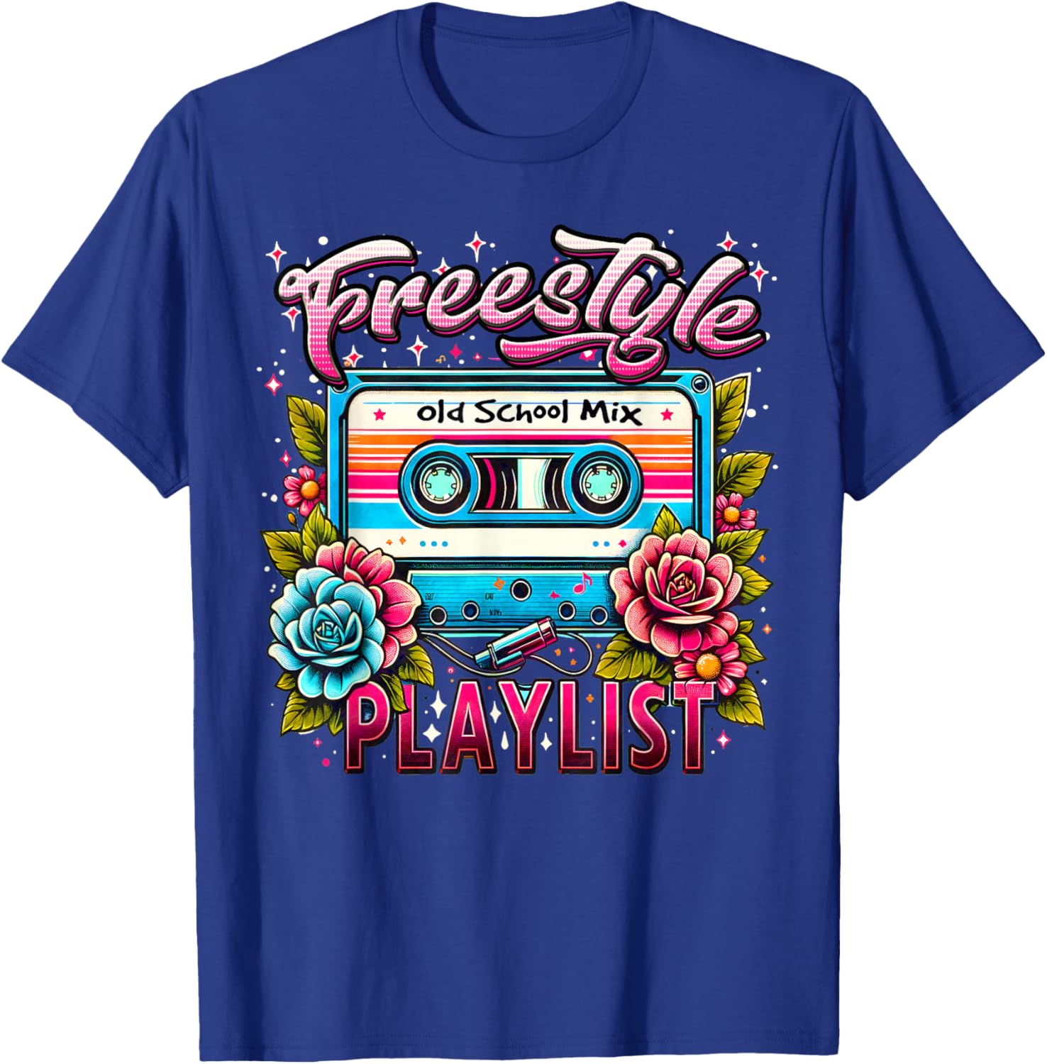 Freestyle Playlist Old School Mix Best Throwback Concert T-Shirt - T-Shirt | Royal