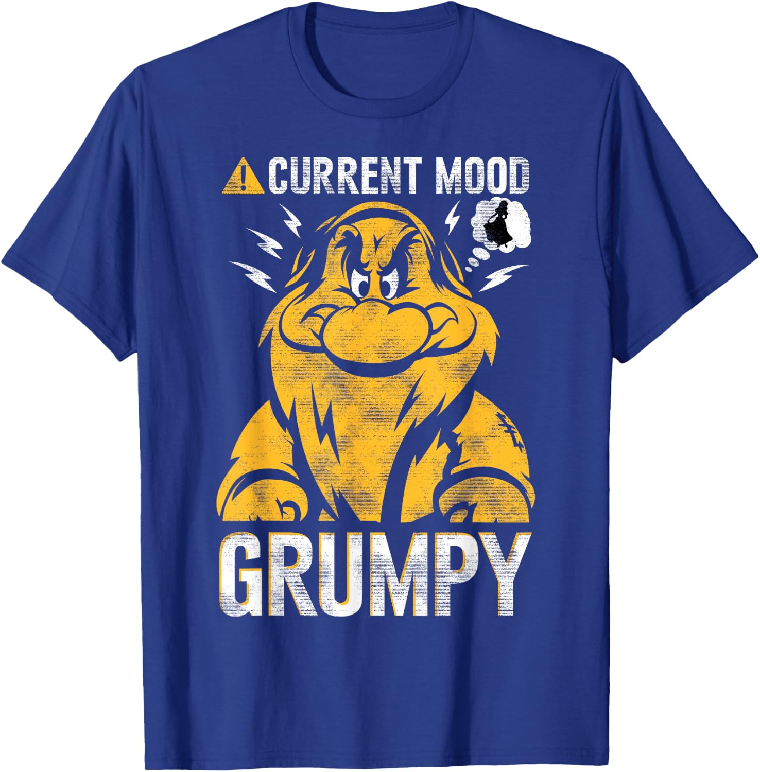 Disney Snow White Grumpy Dwarf Current Mood T-Shirt - T-Shirt | Royal