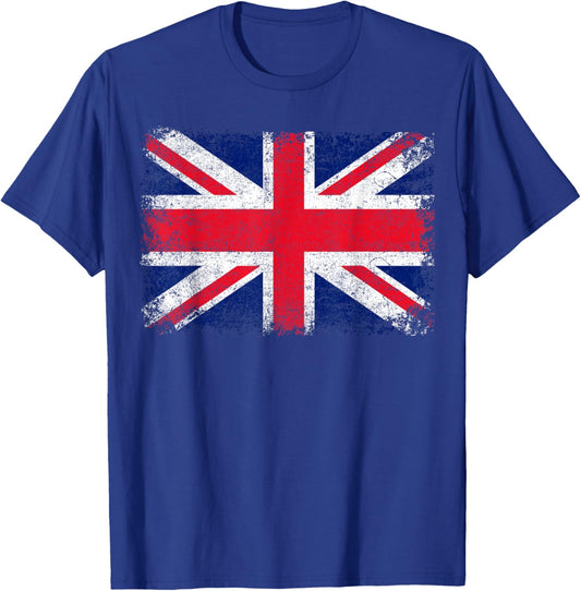 Union Jack Flag United Kingdom Great Britain England T-Shirt - T-Shirt | Royal