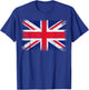 Union Jack Flag United Kingdom Great Britain England T-Shirt - T-Shirt | Royal