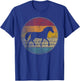 Horse Riding Love Equestrian Girl Vintage Distressed Retro T-Shirt - T-Shirt | Royal