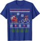 Santa Sleigh Bike Sledding Christmas Gift Cycling T Shirt T-Shirt - T-Shirt | Royal