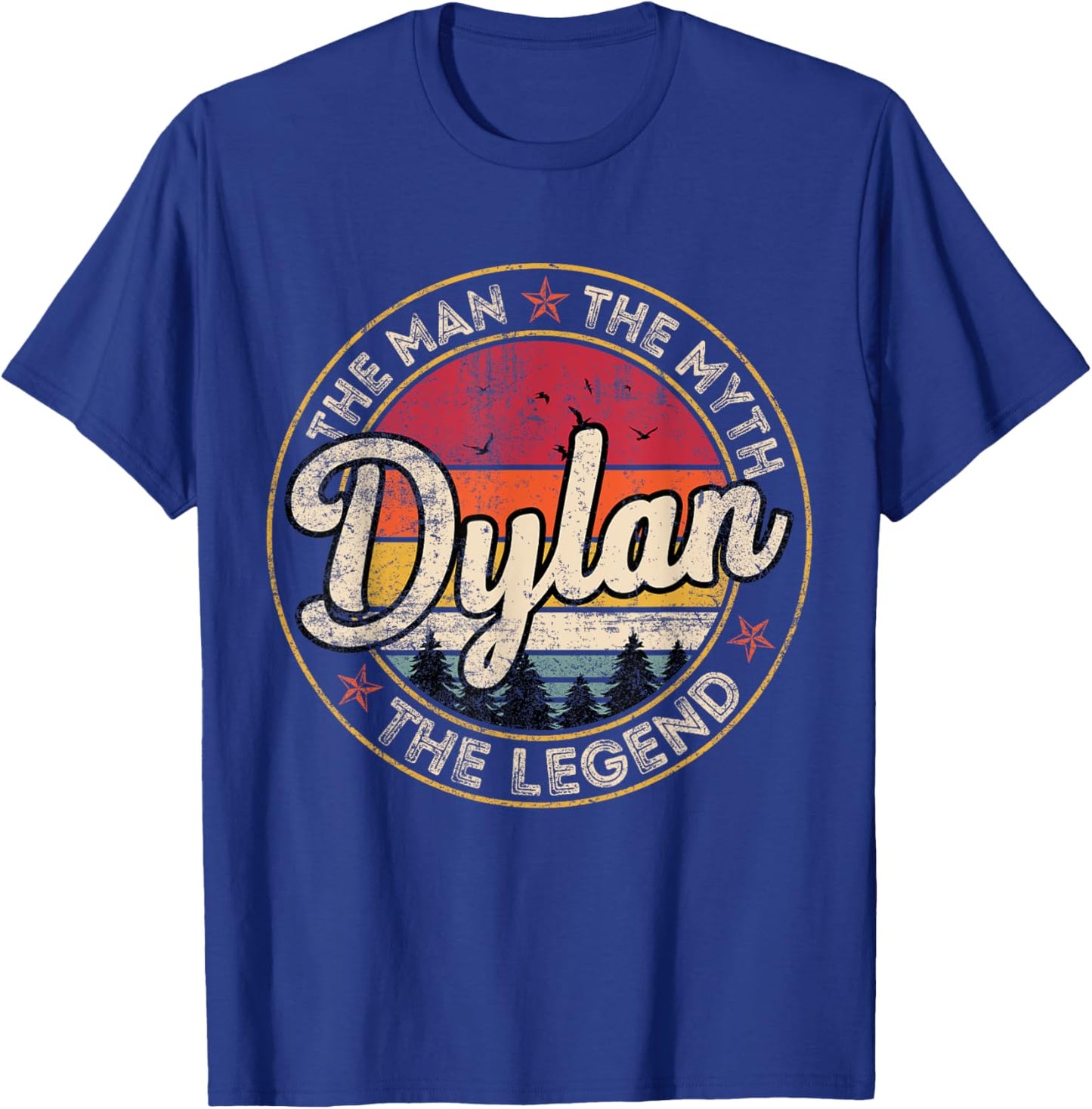 Dylan The Man The Myth The Legend Personalized Name T-Shirt - T-Shirt | Royal