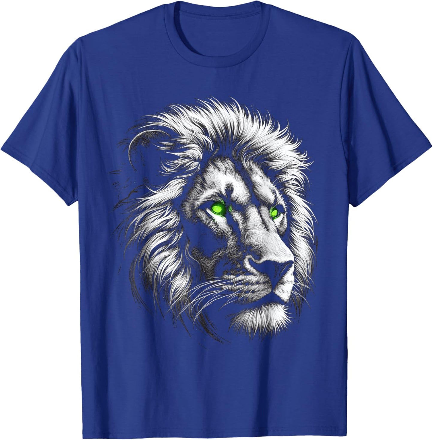Lion King Of Animals From Africa With Green Eyes T-Shirt - T-Shirt | Royal
