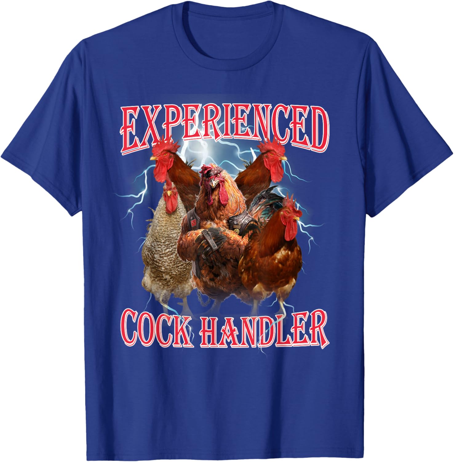 Funny Adult Humor Experienced Cock Handler Inappropriate T-Shirt - T-Shirt | Royal