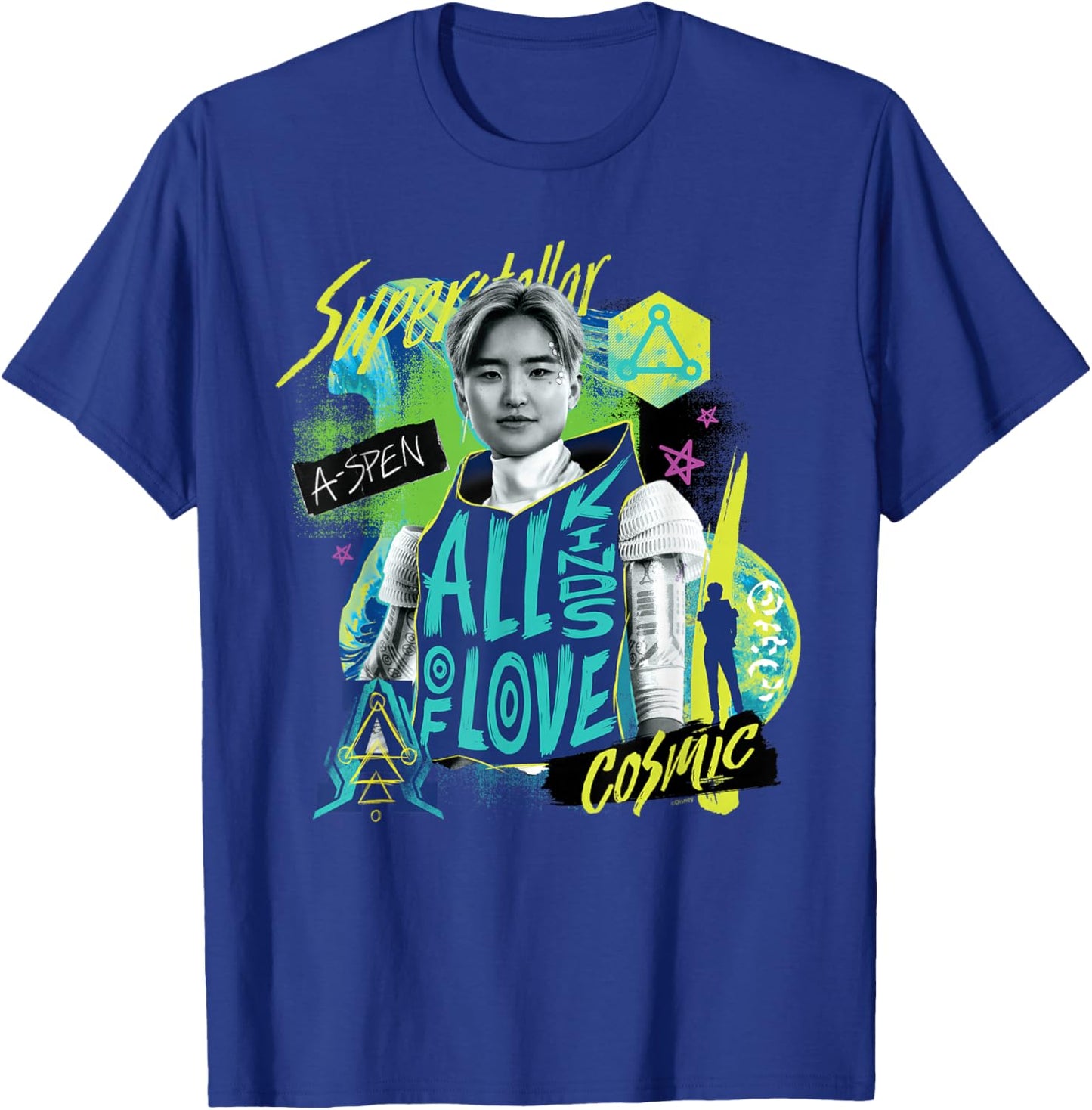 Disney Channel Zombies 3 A-Spen Alien All Kinds of Love T-Shirt - T-Shirt | Royal