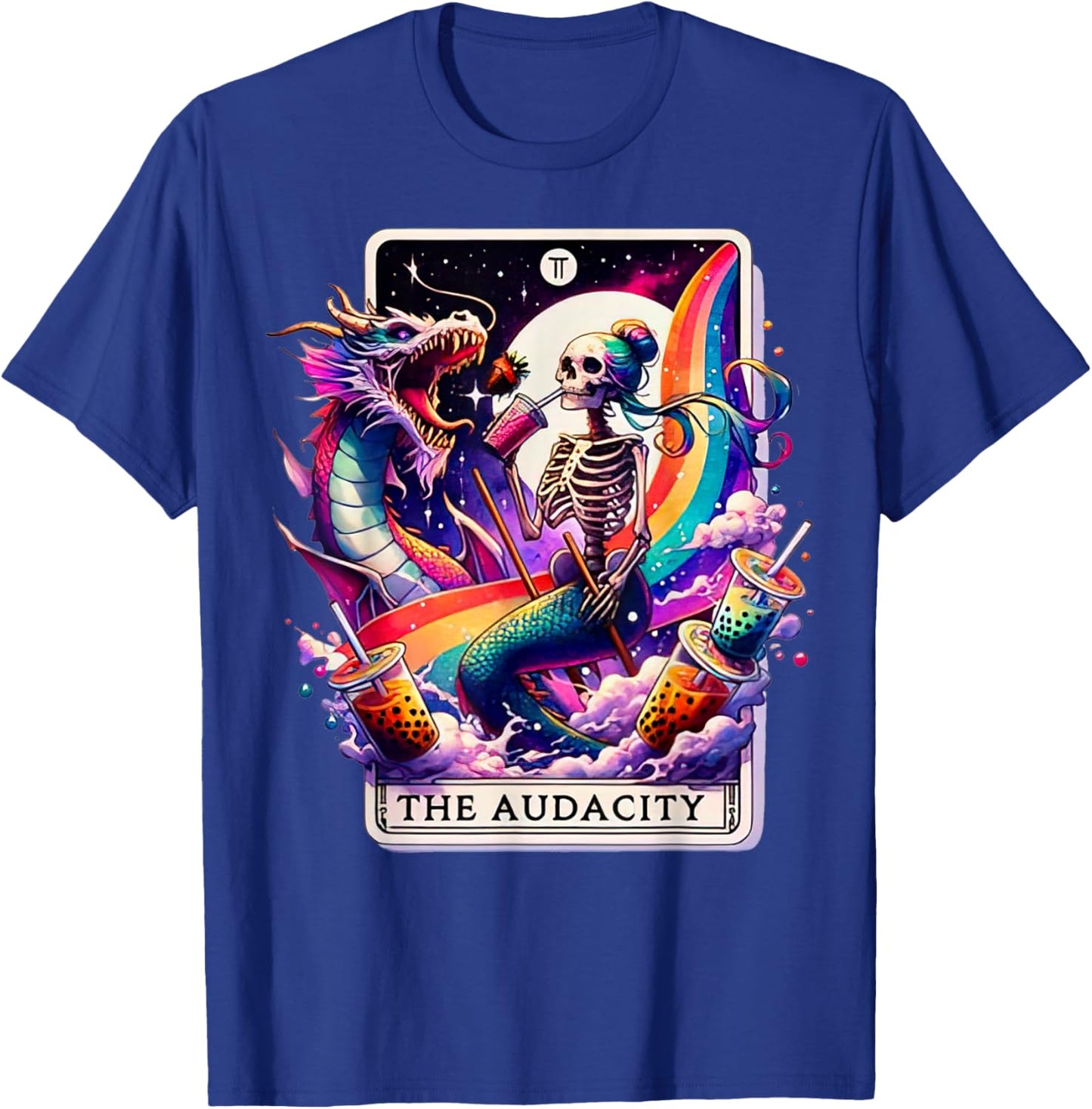 The Audacity Tarot Mermaid Dragon T-Shirt - T-Shirt | Royal