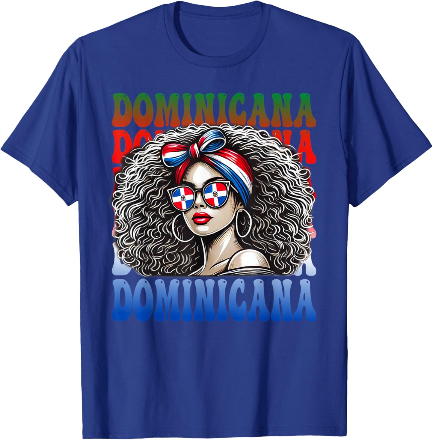 Dominicana Afro Latina Girl - Pride Heritage Dominican Woman T-Shirt - T-Shirt | Royal