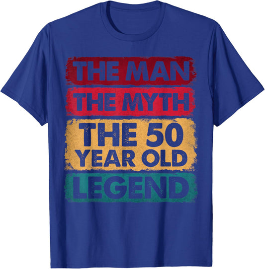 50th Birthday 50 Year Old Gifts Legend Limited Edition T-Shirt - T-Shirt | Royal