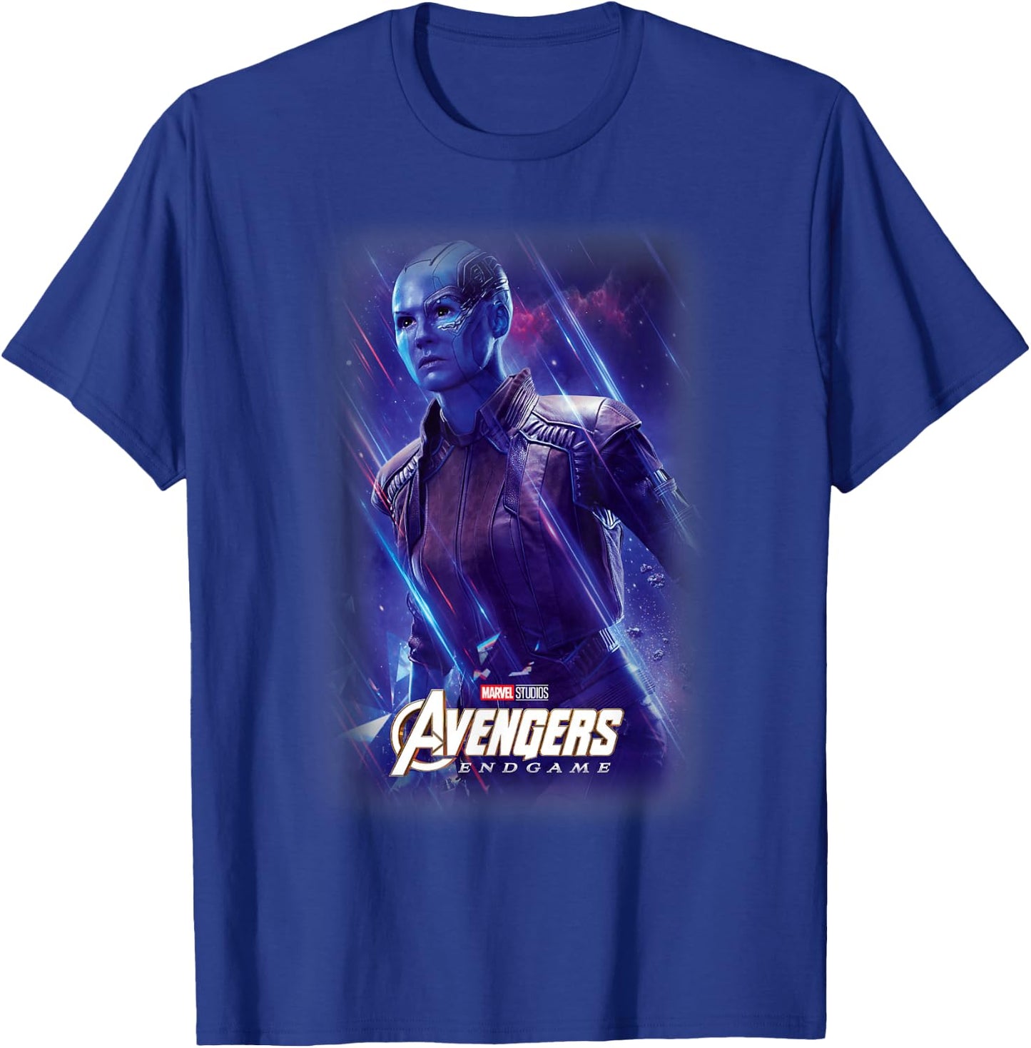 Marvel Avengers Endgame Nebula Galactic Poster T-Shirt - T-Shirt | Royal
