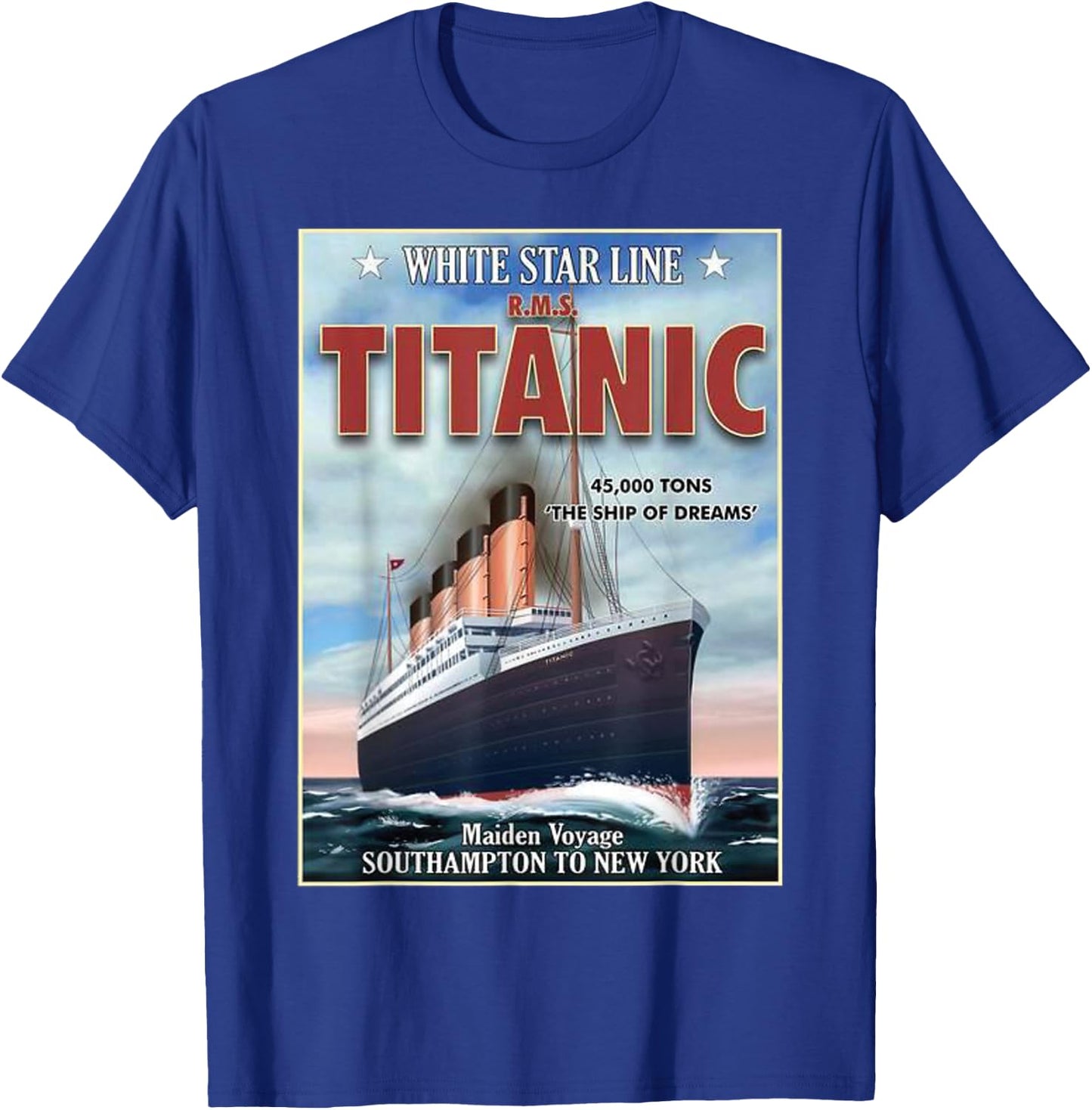 A 1912 Vintage Titanic Voyage Ship Cruise Vessel T-Shirt - T-Shirt | Royal