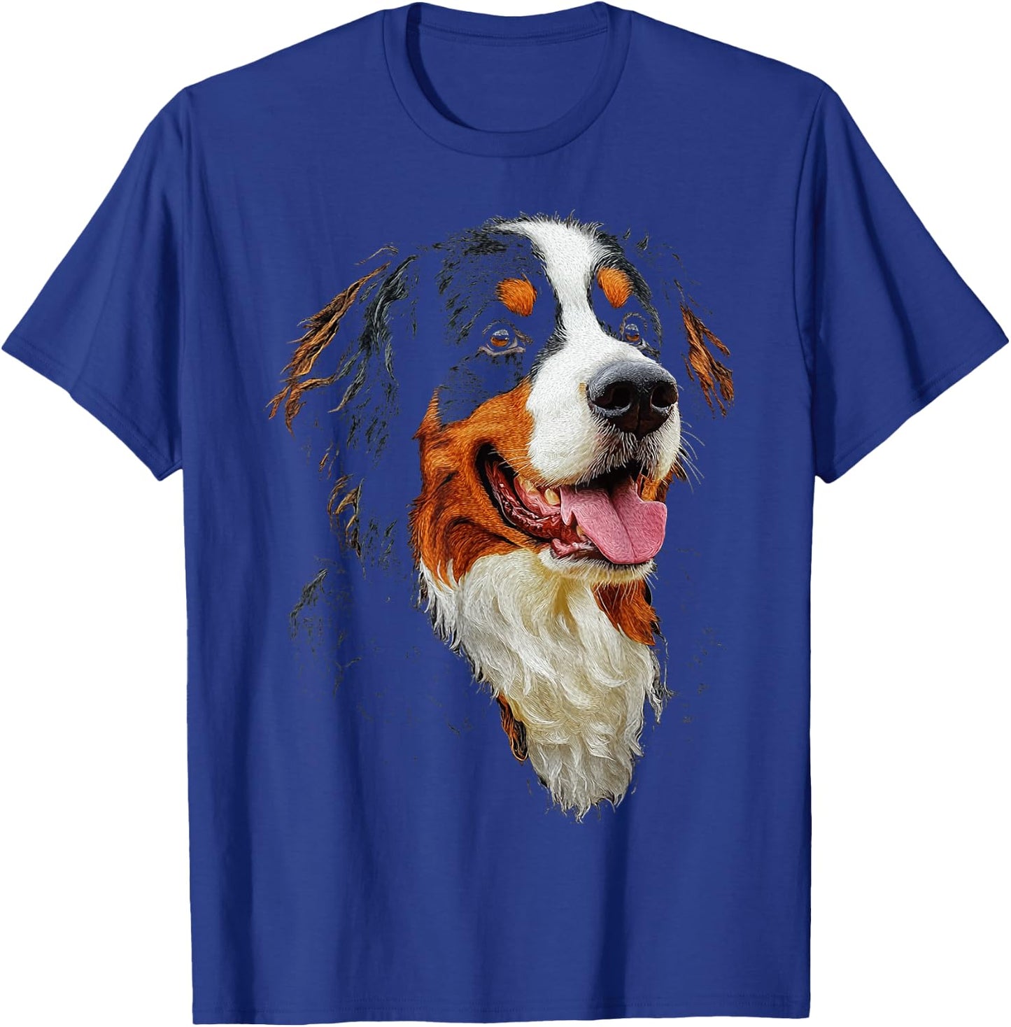 Bernese Mountain Dog Motif Pet Art Bernese Mountain T-Shirt - T-Shirt | Royal