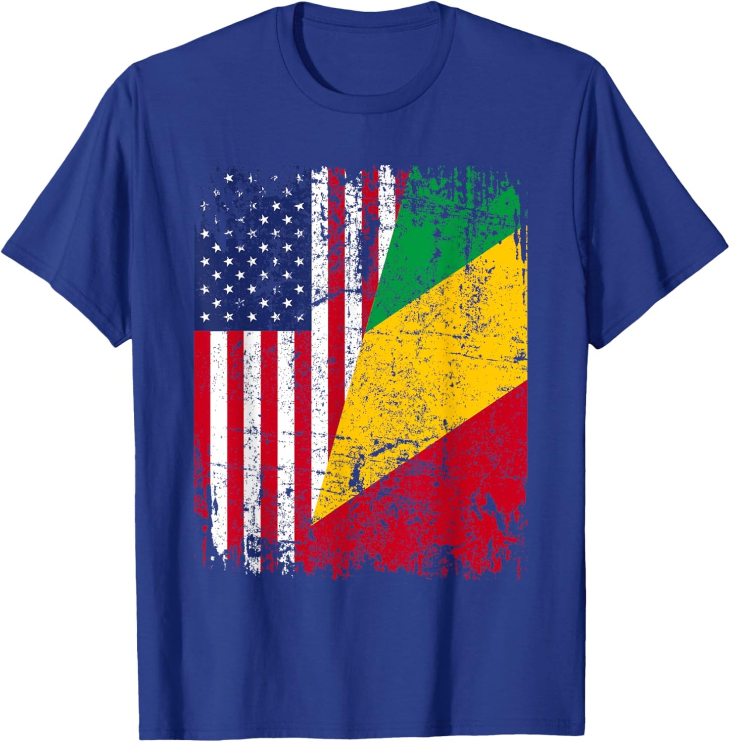 CONGOLESE American Flag | Men Women Kids | CONGO T-Shirt - T-Shirt | Royal