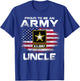 Proud To Be An Army Uncle With American Flag Gift Veteran T-Shirt - T-Shirt | Royal