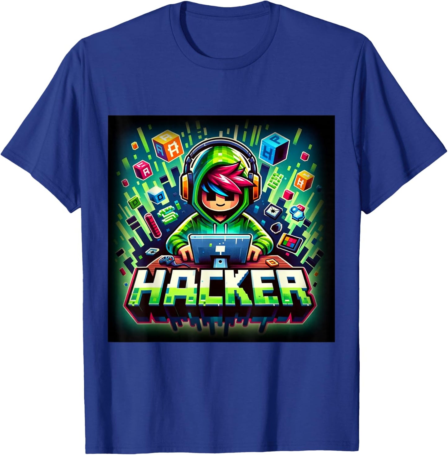 Kid Hacker , Future Tech Engineer T-Shirt - T-Shirt | Royal