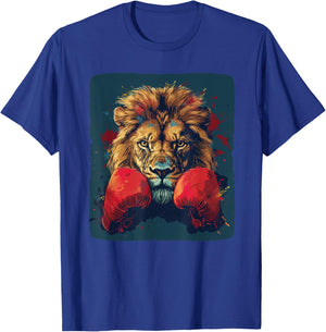 Cool lion with boxing gloves costume T-Shirt - T-Shirt | Royal