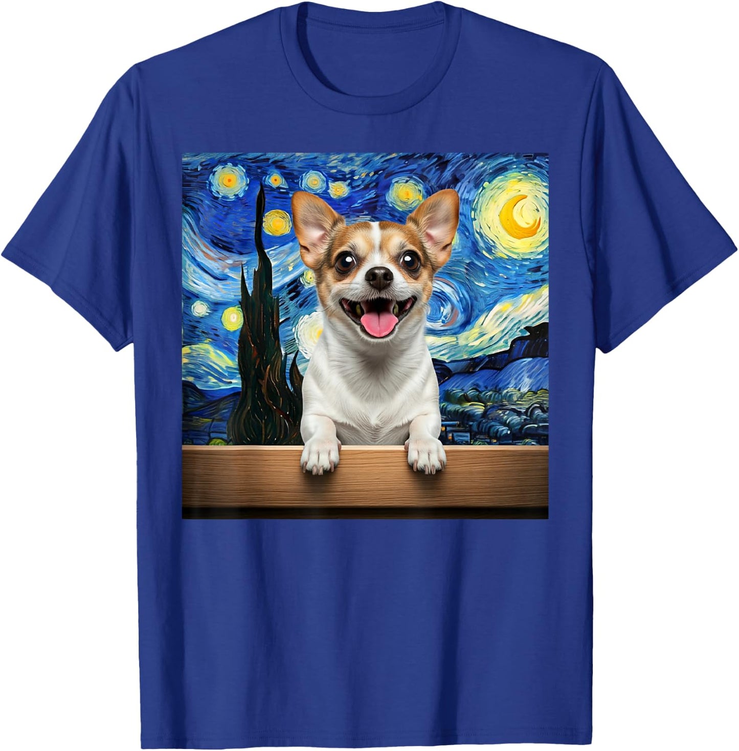 Chiweenie Starry Night Dog Lover Gift Men Women Kids T-Shirt - T-Shirt | Royal