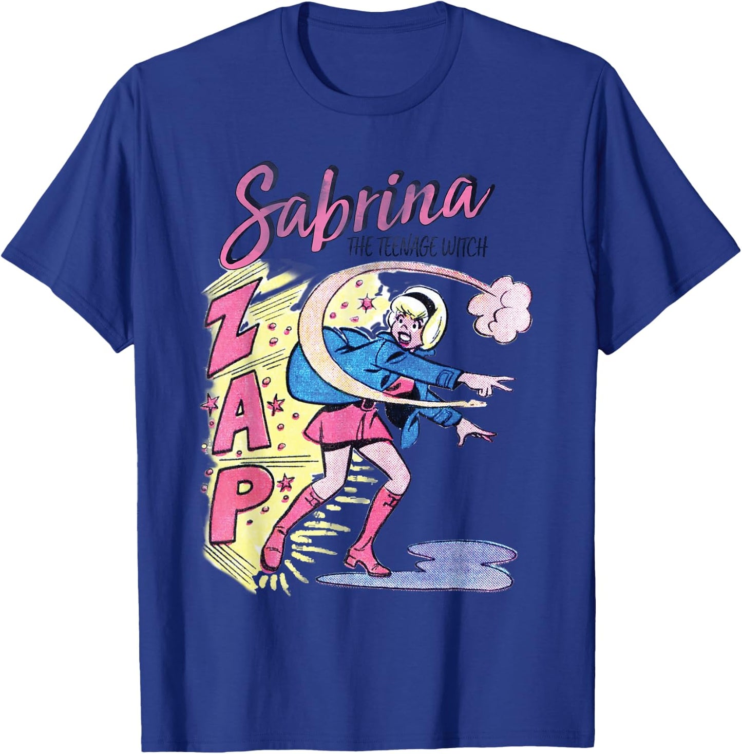 Sabrina The Teenage Witch Vintage ZAP T-Shirt - T-Shirt | Royal