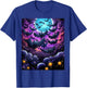 Gothic Bat Spooky Bats Pattern Moon Night T-Shirt - T-Shirt | Royal