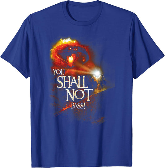 Lord of The Rings Balrog You Shall Not Pass T-Shirt - T-Shirt | Royal