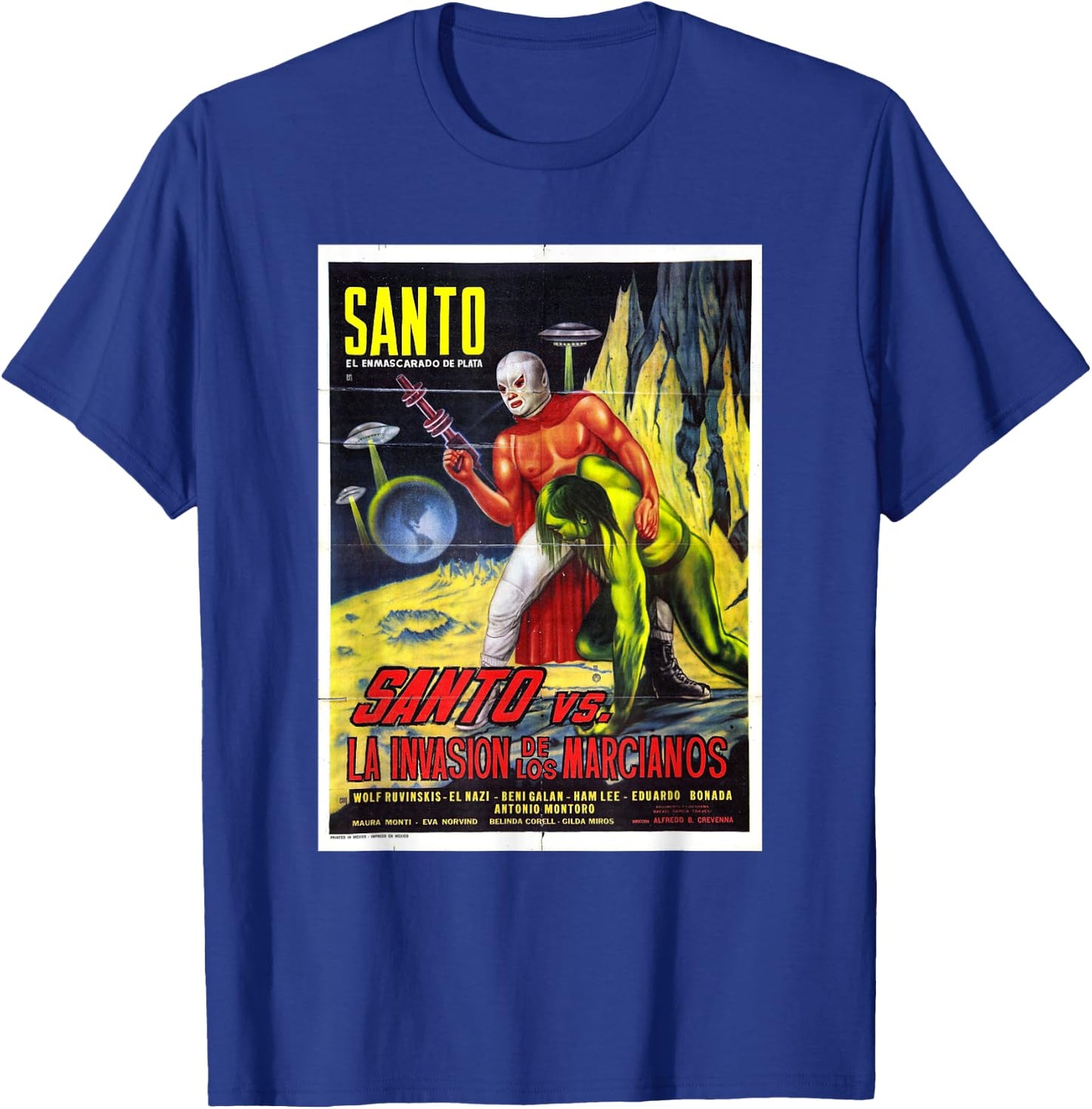 Santo El Enmascarado de Plata Retro Vintage T-Shirt - T-Shirt | Royal