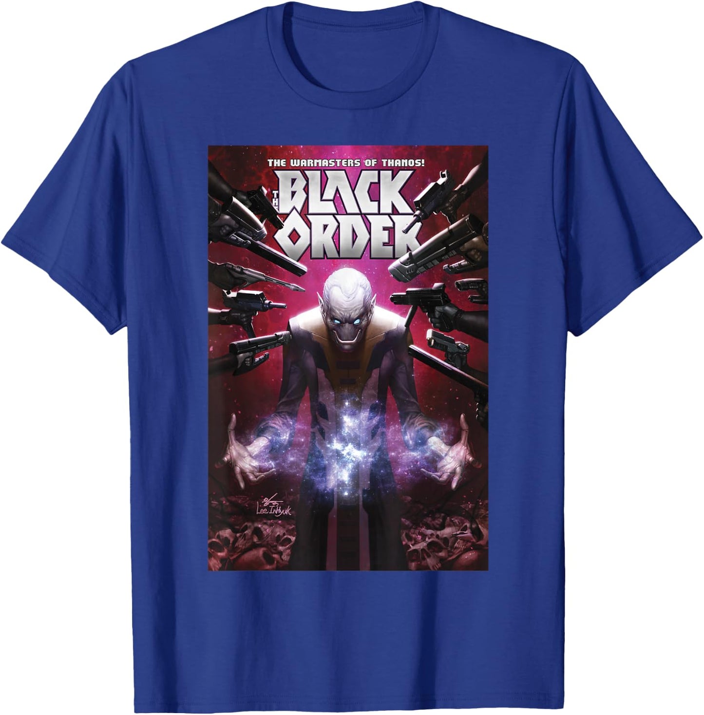 Marvel Comixology Black Order Ebony Maw Comic Book Cover T-Shirt - T-Shirt | Royal