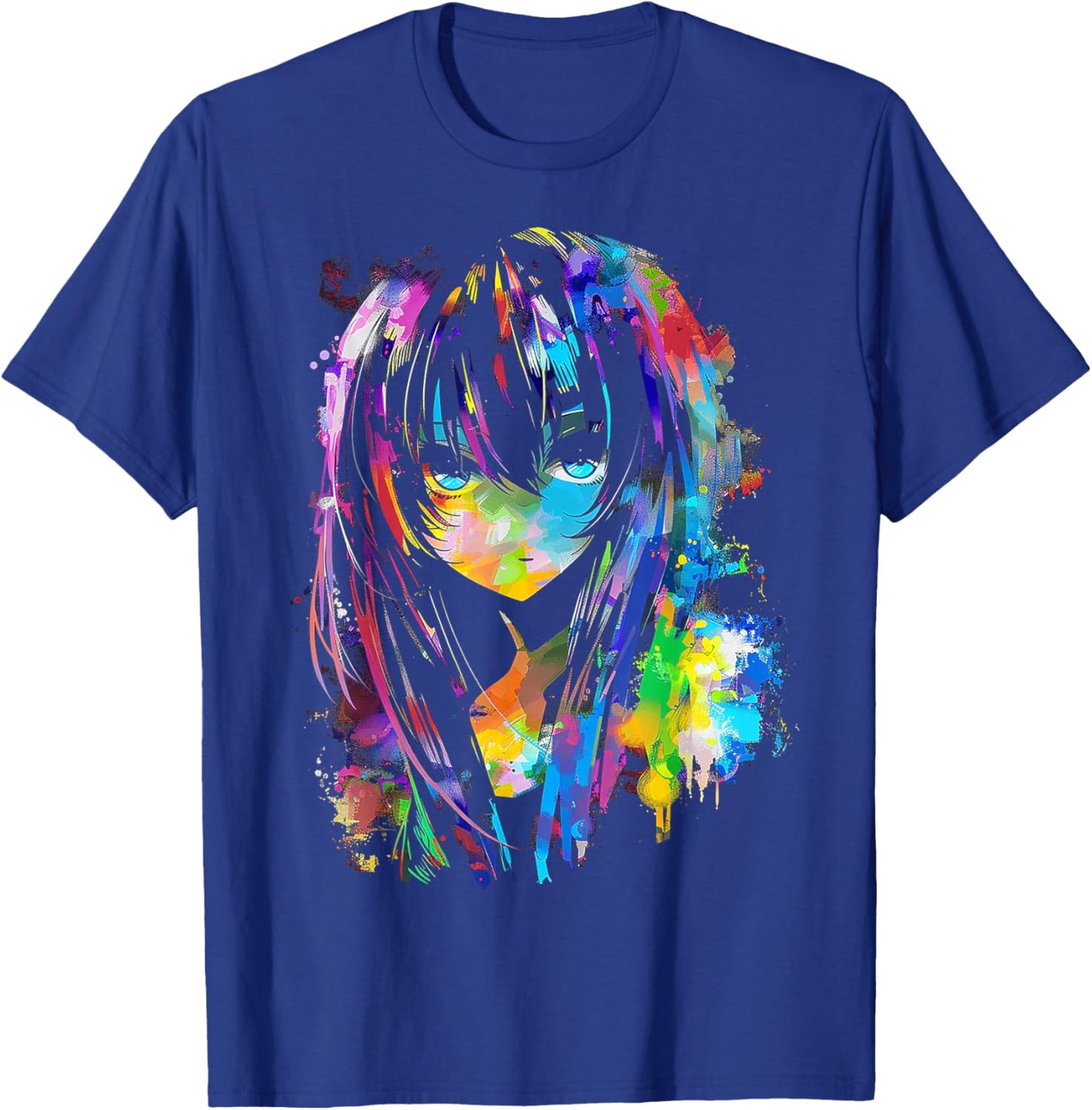 Anime Manga Graphic Colorful Art Anime T-Shirt - T-Shirt | Royal
