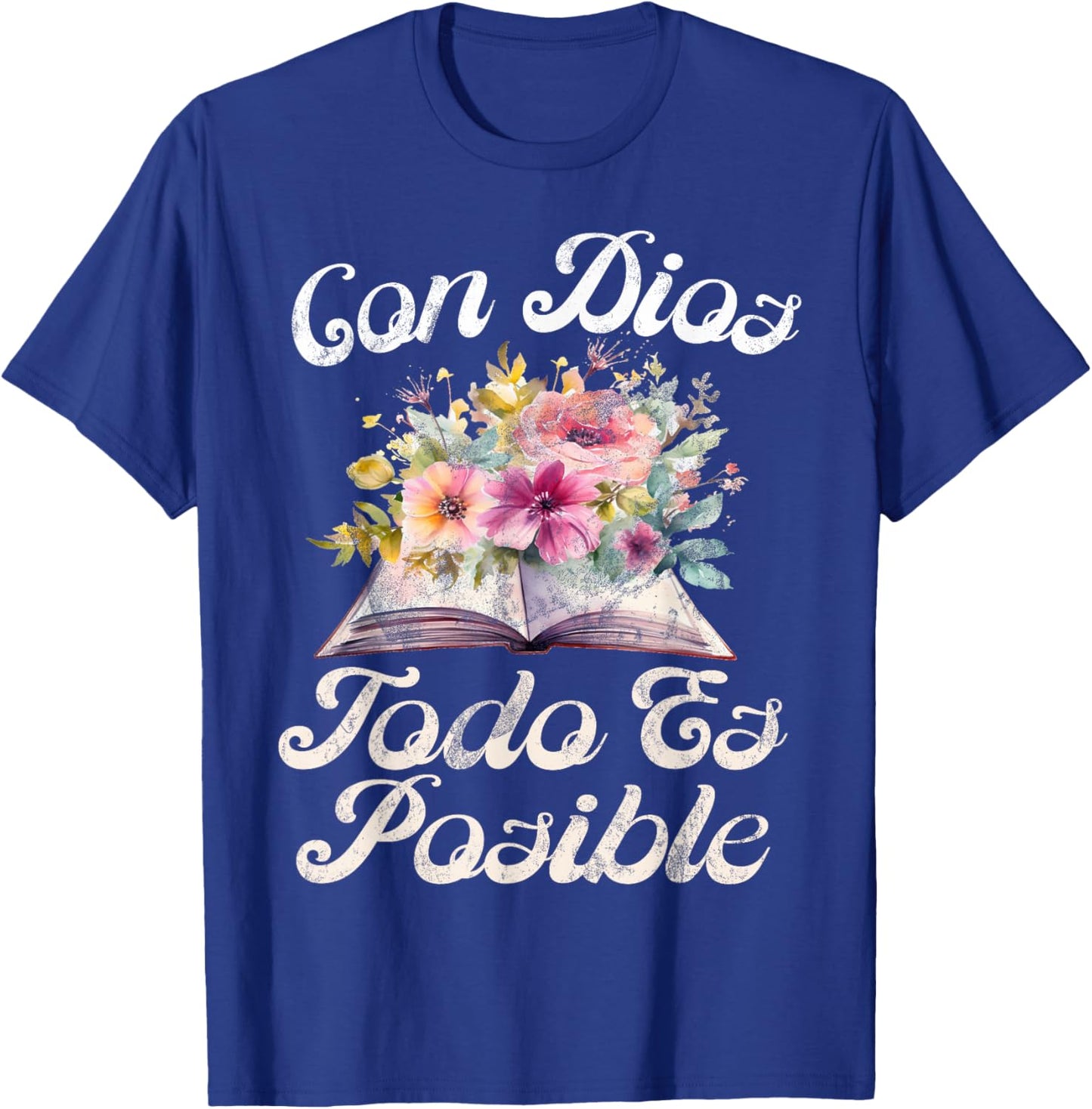 Christian Spanish Español Cristianos Religious Jesus T-Shirt - T-Shirt | Royal