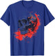 Halloween Maroon and Ebony Splatter T-Shirt - T-Shirt | Royal