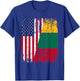 LITHUANIAN American Flag | Men Women Kids | LITHUANIA T-Shirt - T-Shirt | Royal