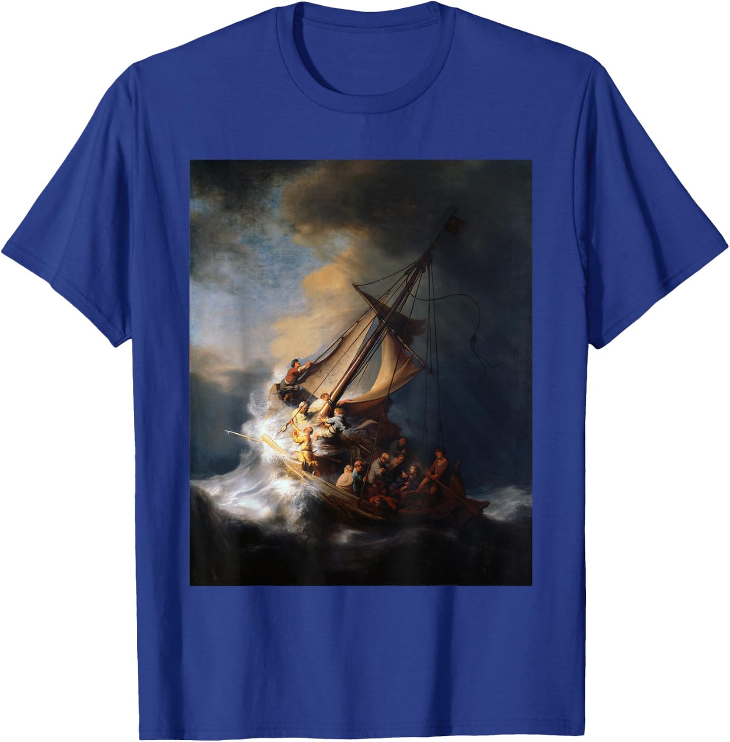 Rembrandt Christ in the Storm at the Sea of Galilee T-Shirt - T-Shirt | Royal