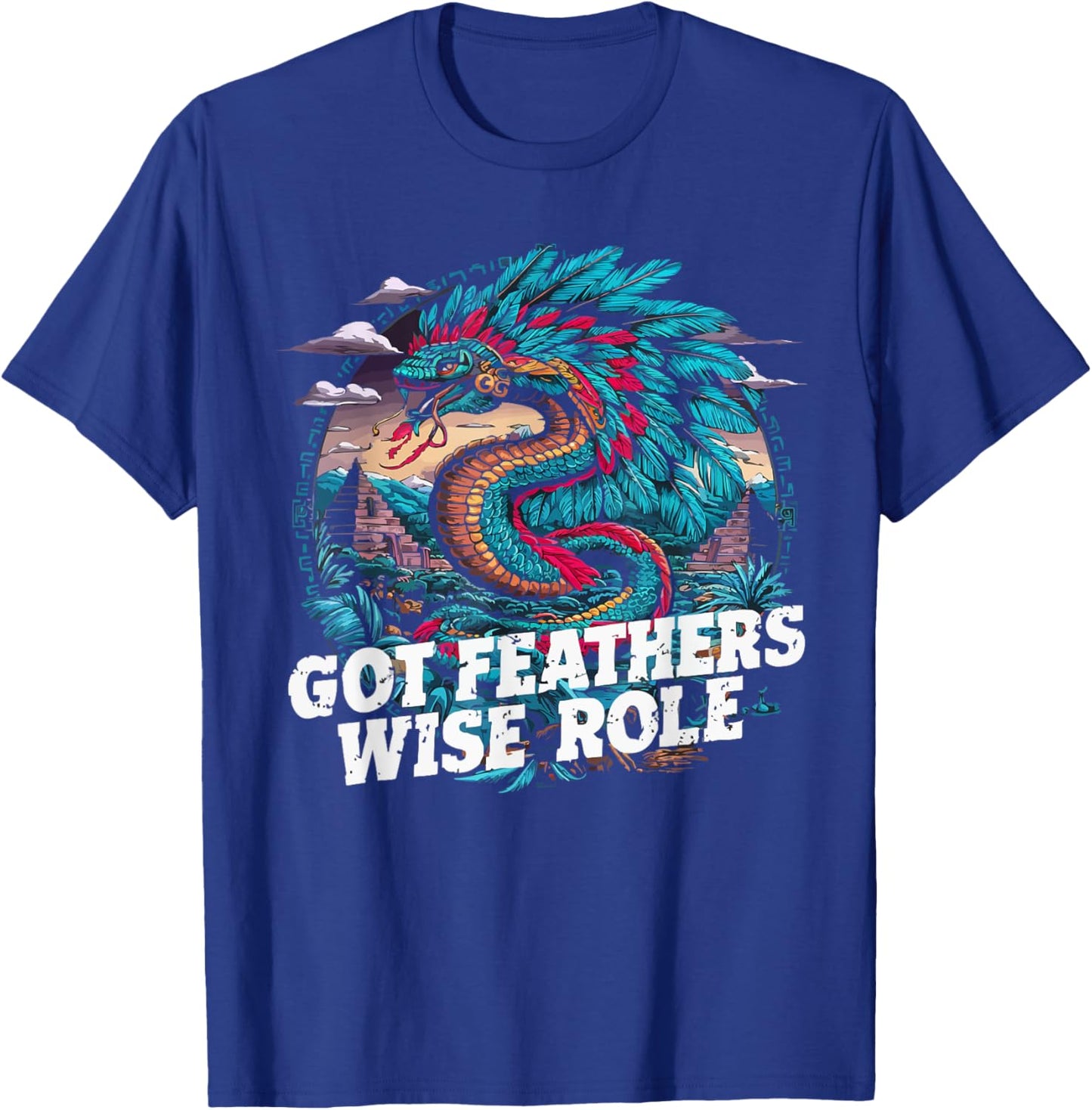 Aztec God Aztec Culture Mayan Indigenous Quetzalcoatl T-Shirt - T-Shirt | Royal