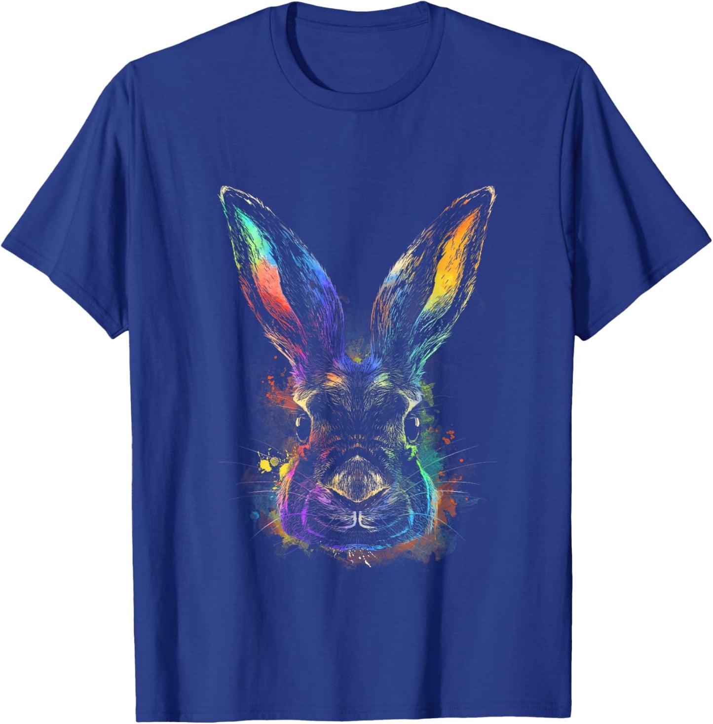 Rabbit Watercolor Bunny Hare Pet Easter T-Shirt - T-Shirt | Royal