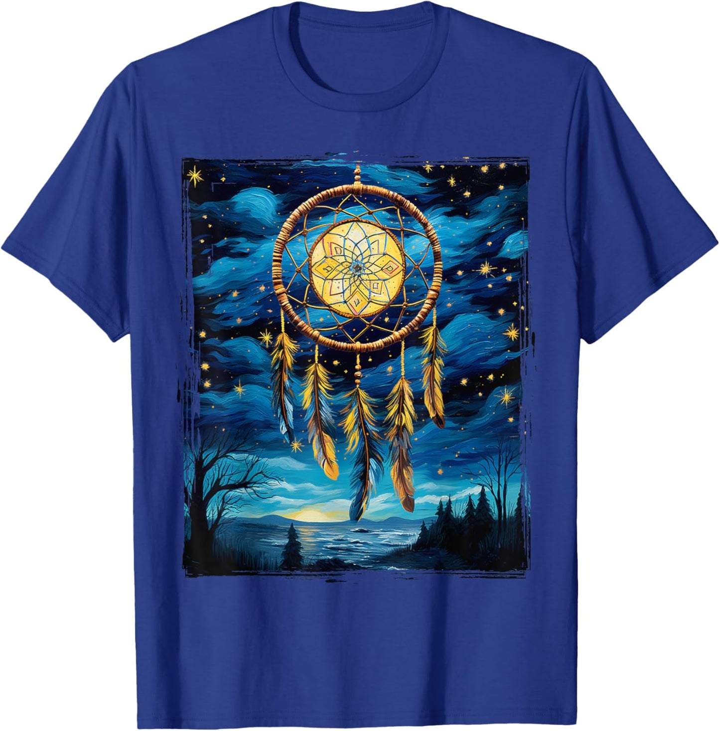 Native American Dreamcatcher Indian Design T-Shirt - T-Shirt | Royal