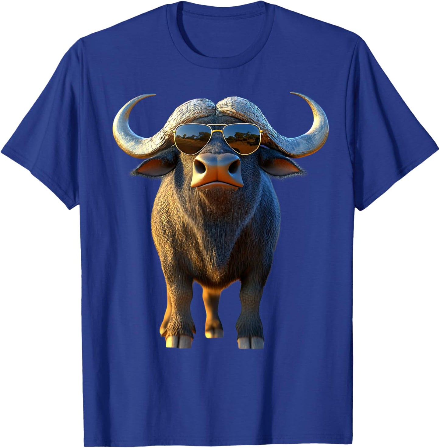 Buffalo Cape Water Buffalos Safari South African Buffalo T-Shirt - T-Shirt | Royal