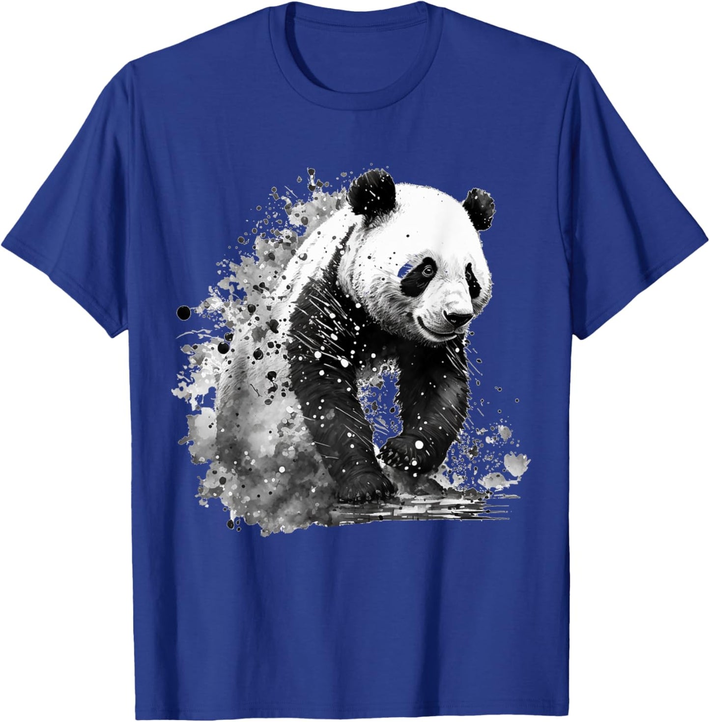 Panda Drawing Animal Print Art Animal Lovers Panda T-Shirt - T-Shirt | Royal