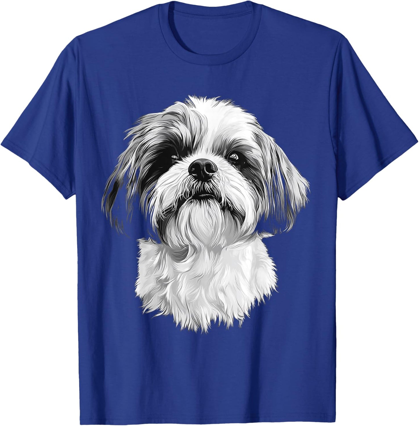 Shih Tzu Dog Motif Pet Artwork Shih Tzu T-Shirt - T-Shirt | Royal