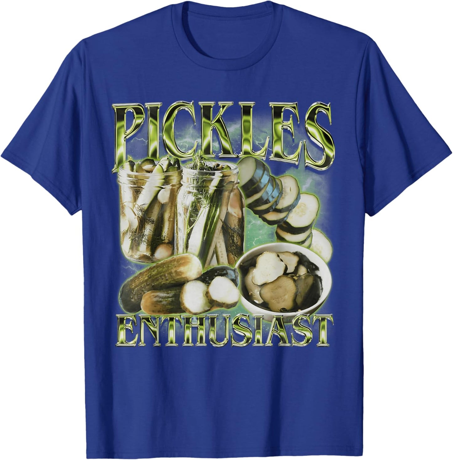 Pickle Enthusiast Vintage 90er Jahre Grafik Pickle Lover Damen T-Shirt - T-Shirt | Royal