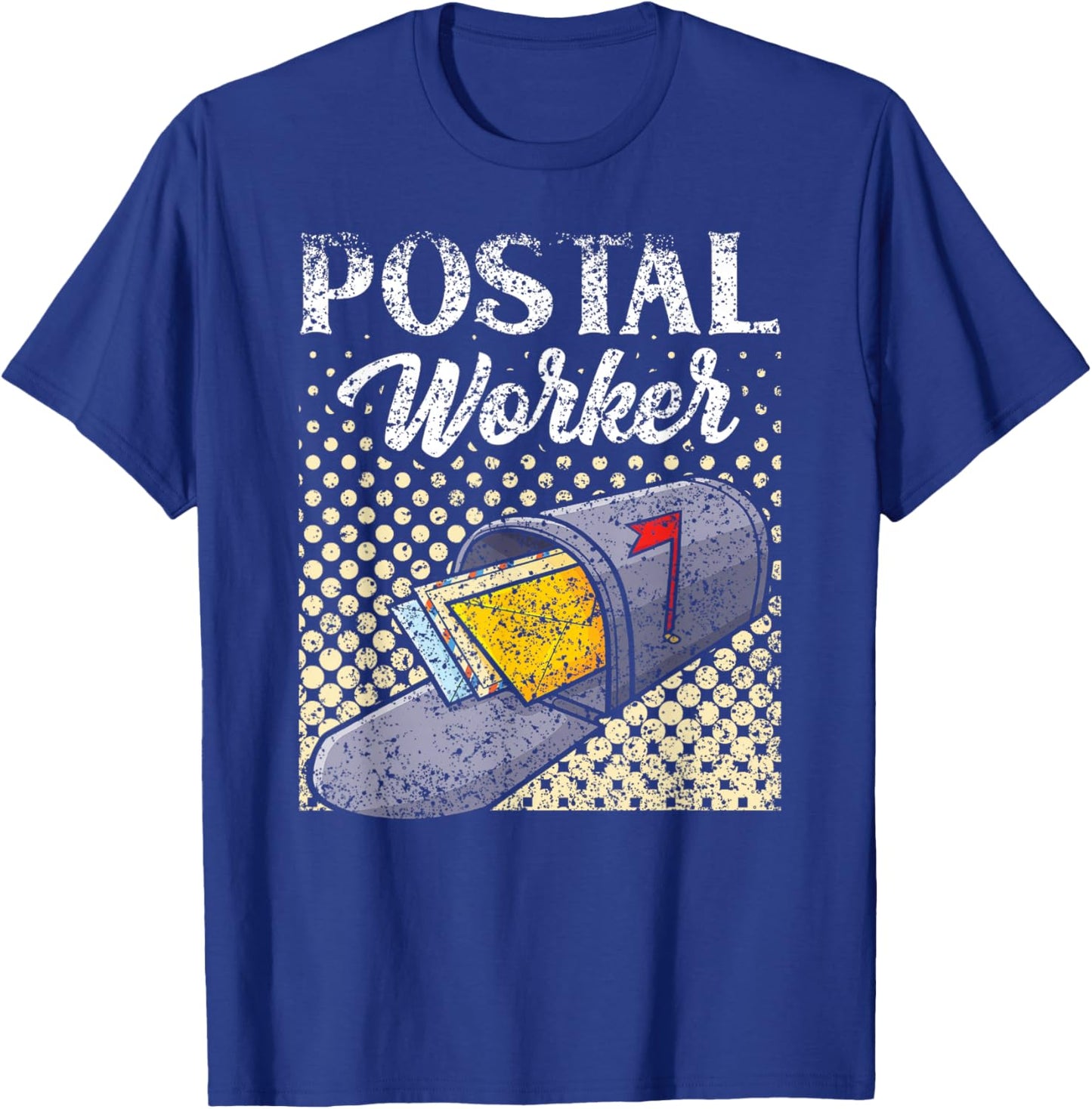 Postal Worker Mailman Mail Postman Courier T-Shirt - T-Shirt | Royal