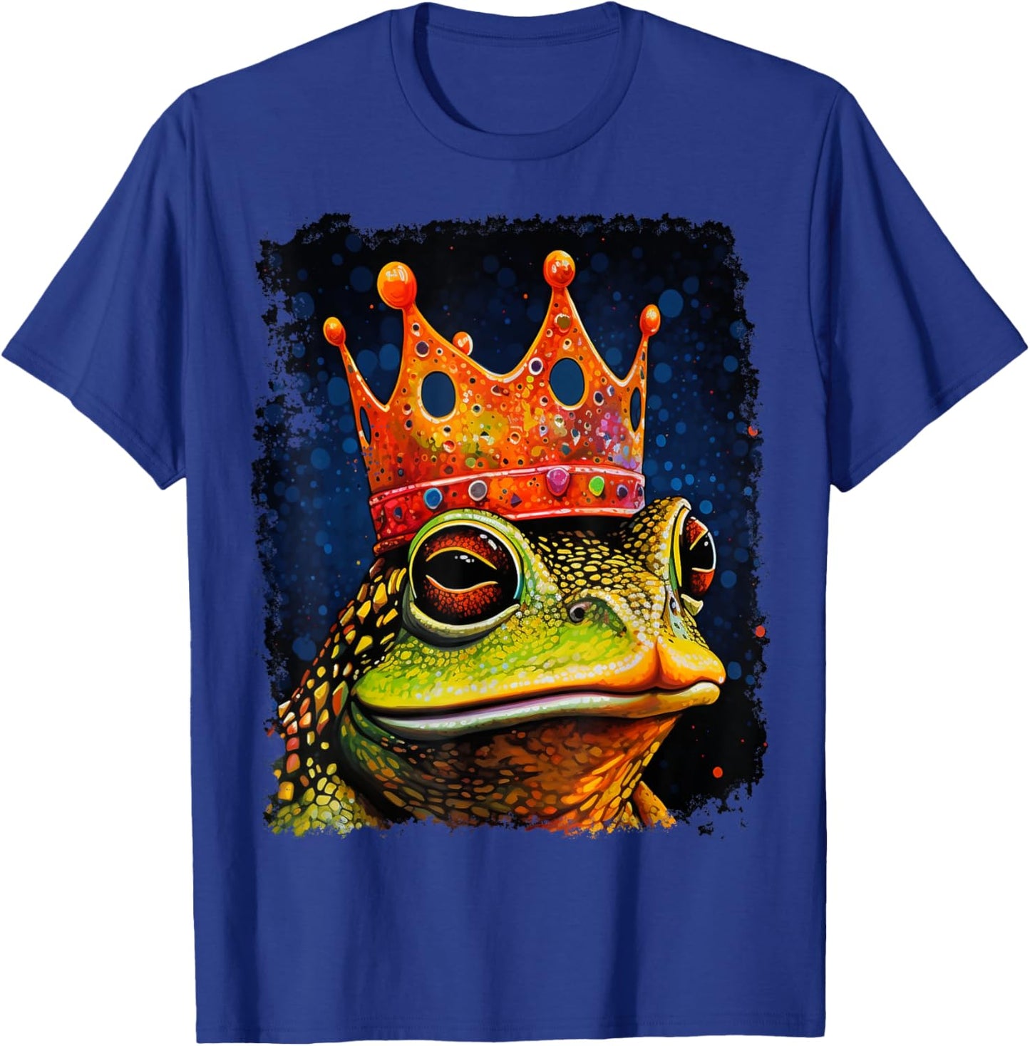 Pop Art Colorful Toad Frog King T-Shirt - T-Shirt | Royal