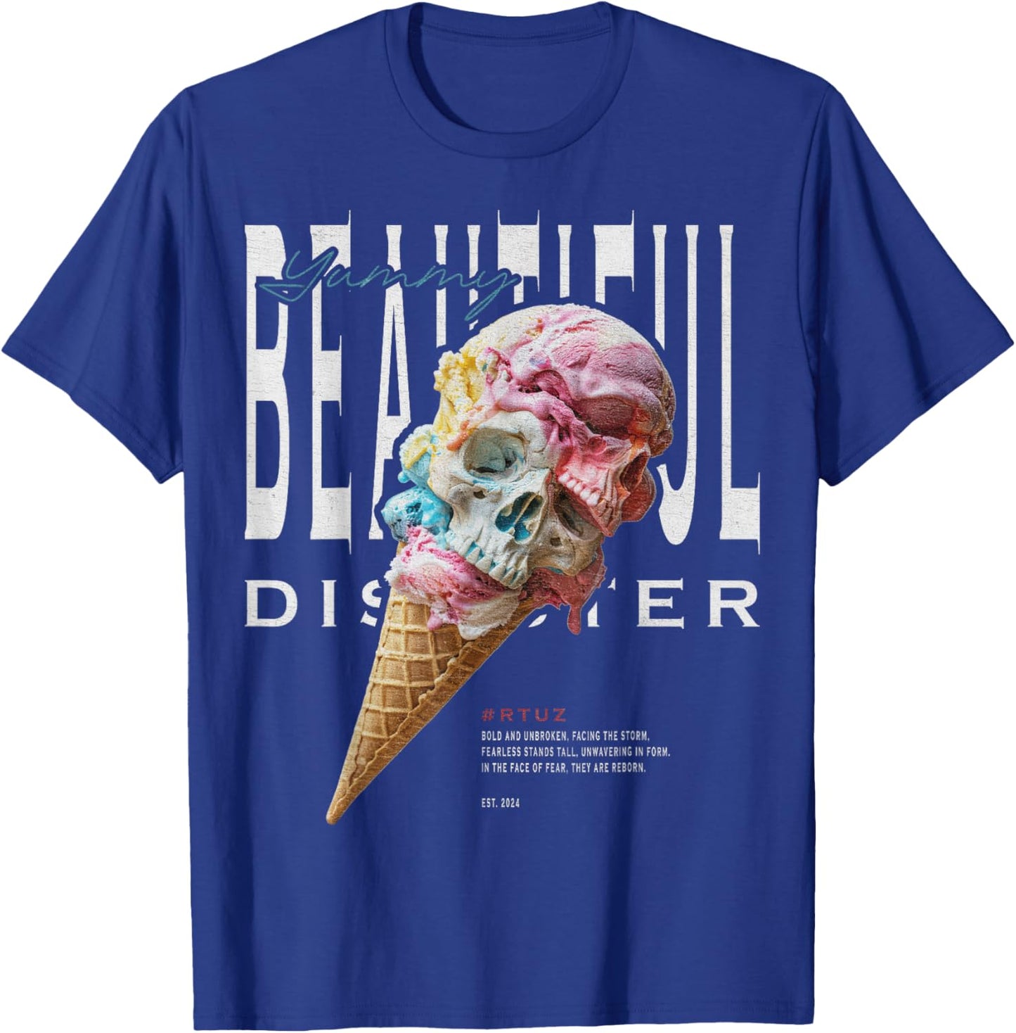 Moderne Hip Hop Eis Ice Cream Grafitti Urban Streetwear T-Shirt - T-Shirt | Royal