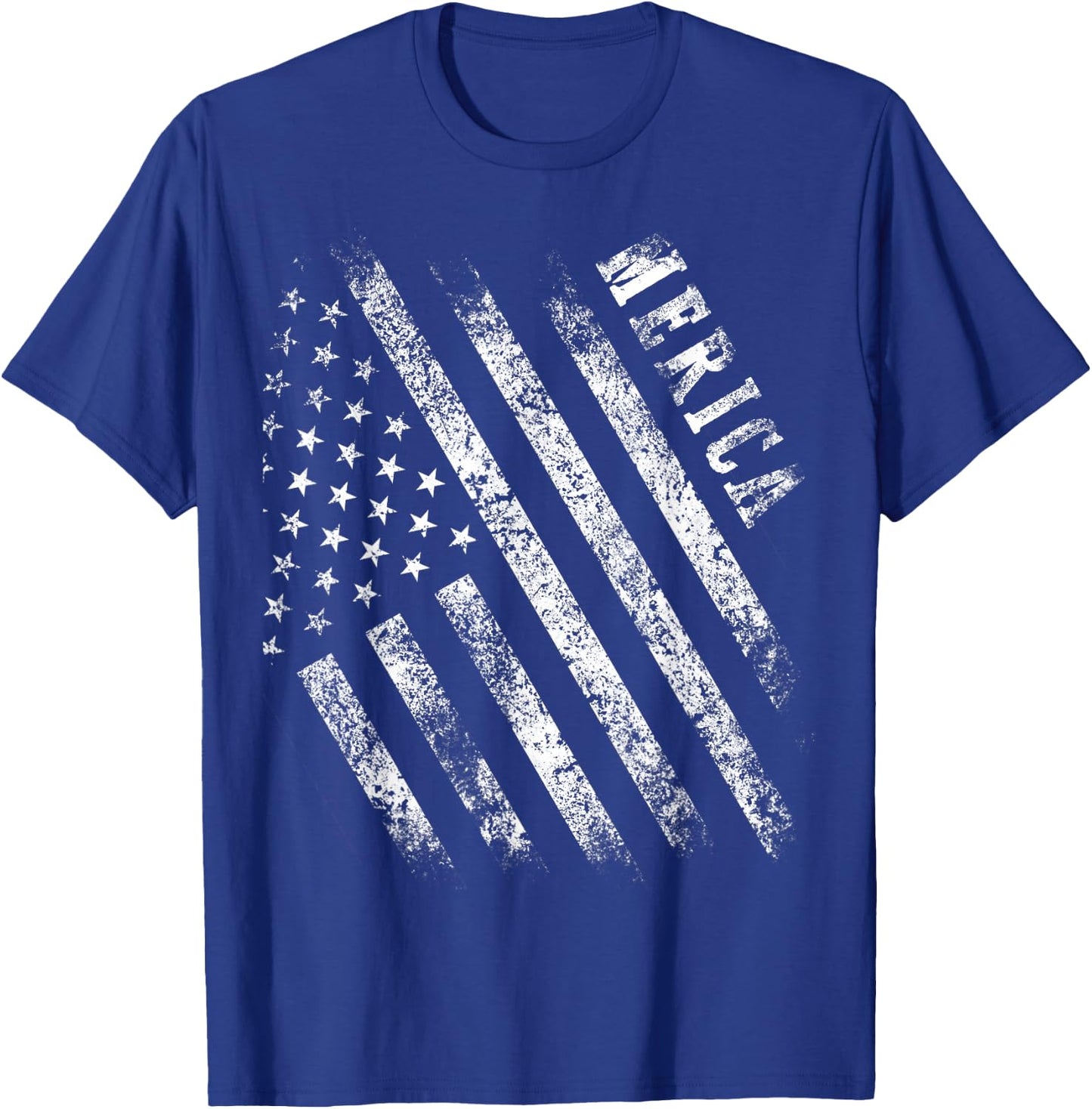 Merica Patriot American Flag USA 4th Of July Gifts Shirt T-Shirt - T-Shirt | Royal