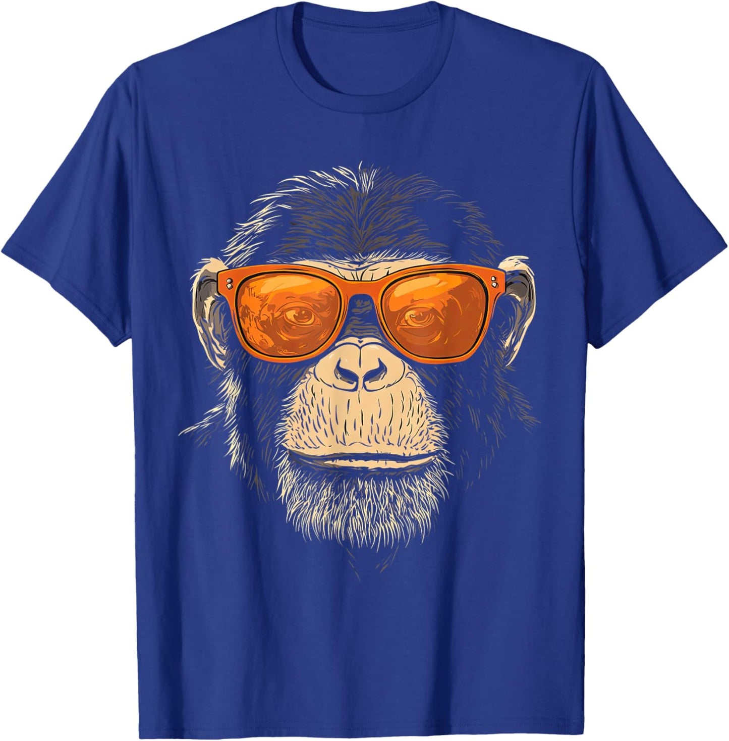 Funny Monkey with sunglasses cool Graffiti Urban art street T-Shirt - T-Shirt | Royal